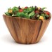 Lipper International Acacia Large Wave Bowl with Servers