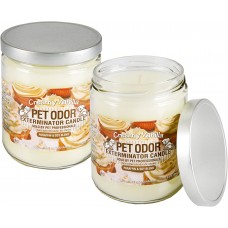 Specialty Pet Products Odor Exterminator Candle, Creamy Vanilla, 13 Ounce Jar (Pack of 2)